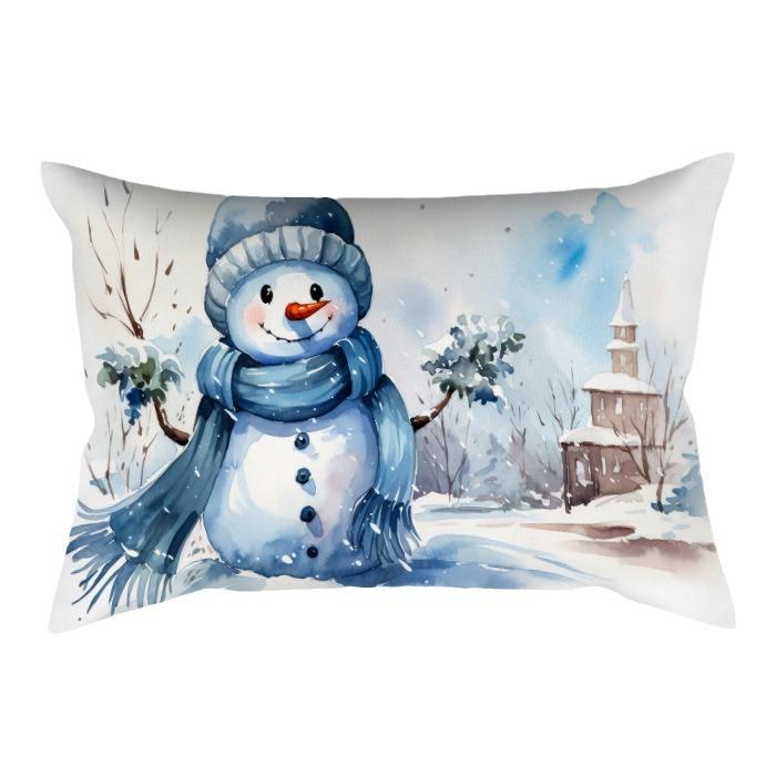 New Christmas Snowman Series Pillow Case Home Living Room Sofa Bedroom Cushion Pillow Case