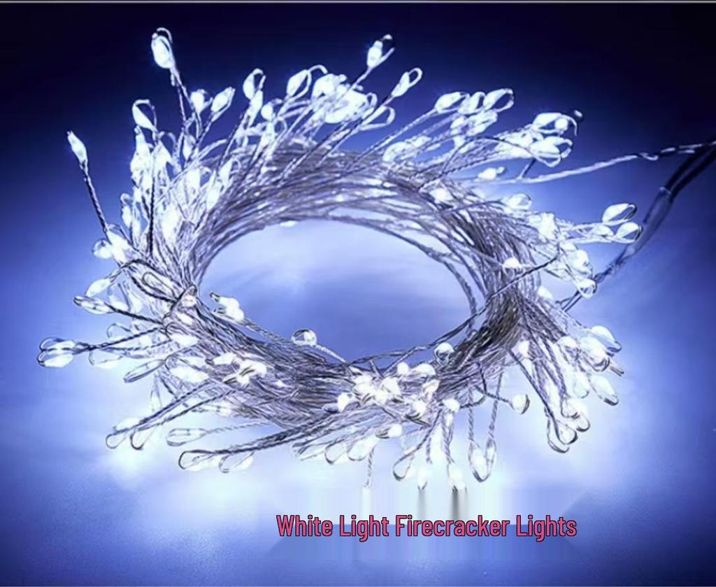 6m 200-LED Firecracker String Lights for Indoor Christmas Tree & Decor