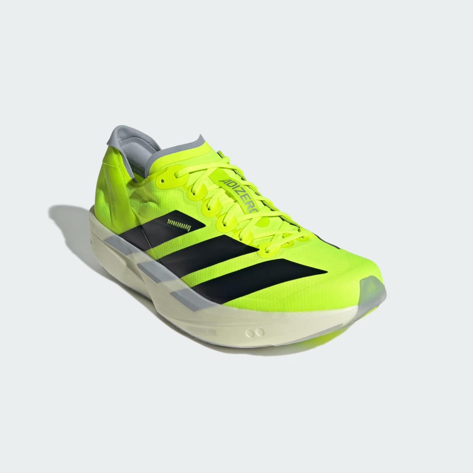 JI0991 adidas Adizero Takumi Sen 11 Lucid Lemon Core Black Halo Silver (Men s) 10