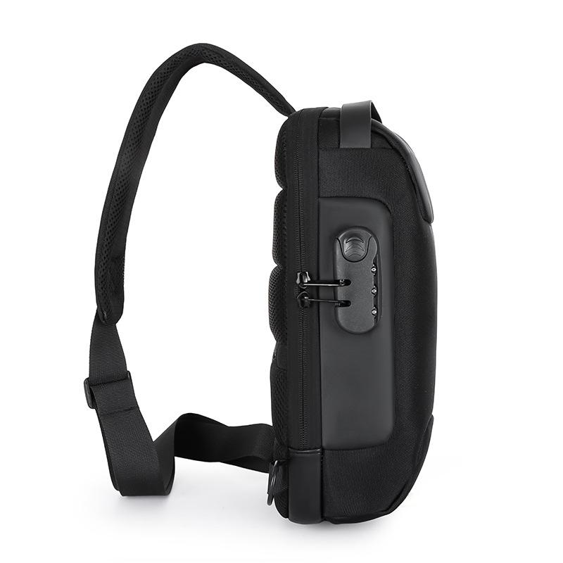 Anti-theft Password Lock Men's Chest Bag Crossbody Bag Oxford Cloth Sports Crossbody Bag Men's Bag One Shoulder Crossbody Bag