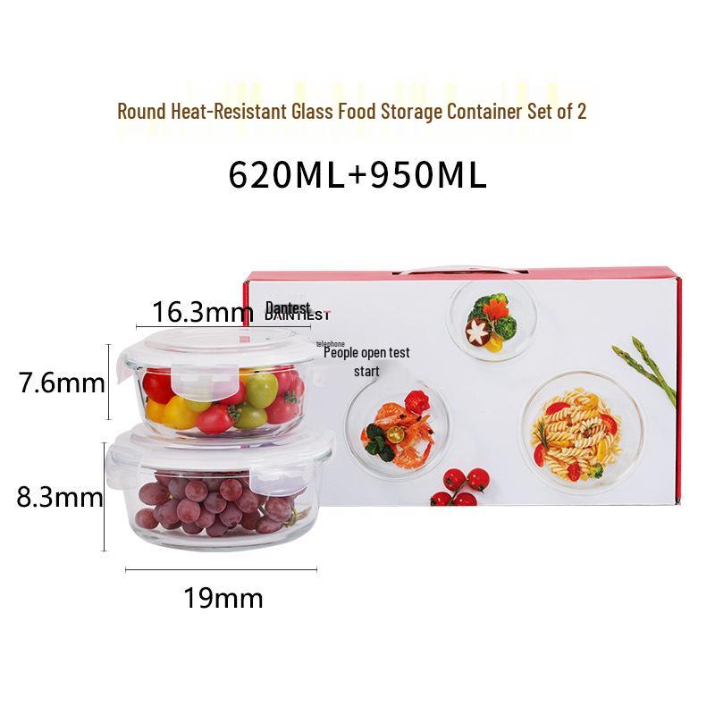 

Microwave Safe Borosilicate Glass Lunch Box Set for Home and Team Building Gifts