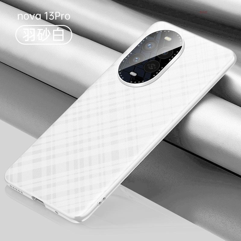 Applicable to Huawei nova13pro mobile phone case high-end lens all-inclusive Huawei anti-drop 13 anti-drop por plain leather case