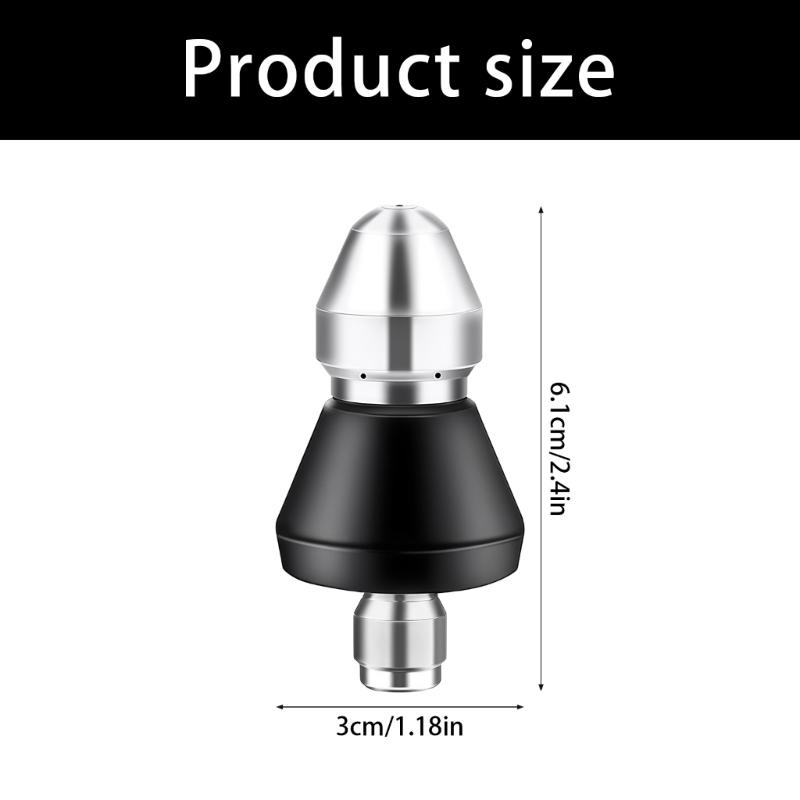 1/4inch High Pressure Pipe Dredging Cleaning Nozzle Washer Sewer Nozzle Washing Machine Drain Cleaning Home Accessories
