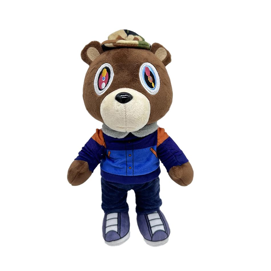 

Kawaii Kanye Dropout Bear, плюшевый мишка, плюшевые игрушки Kanye West, выпускной, мягкие, домашний декор, куклы для детей, подарок на день рождения