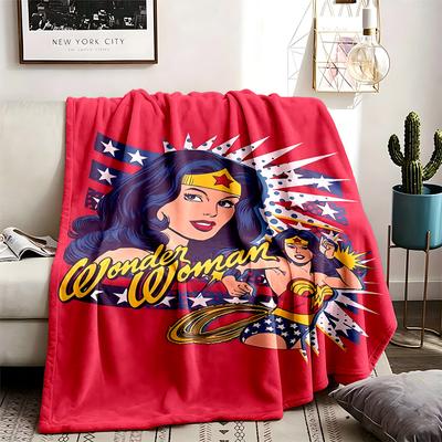 Wonder Woman (5) Filt Lämplig För Alla Årstider Och Perfekt För Lurar Har Livfulla Färger En Idealisk Gåva Till Familj Och Vänner