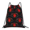 Custom N-Narutoes Akatsukis Drawstring Bag Women Men Lightweight Logo Sports Gym Storage Backpack