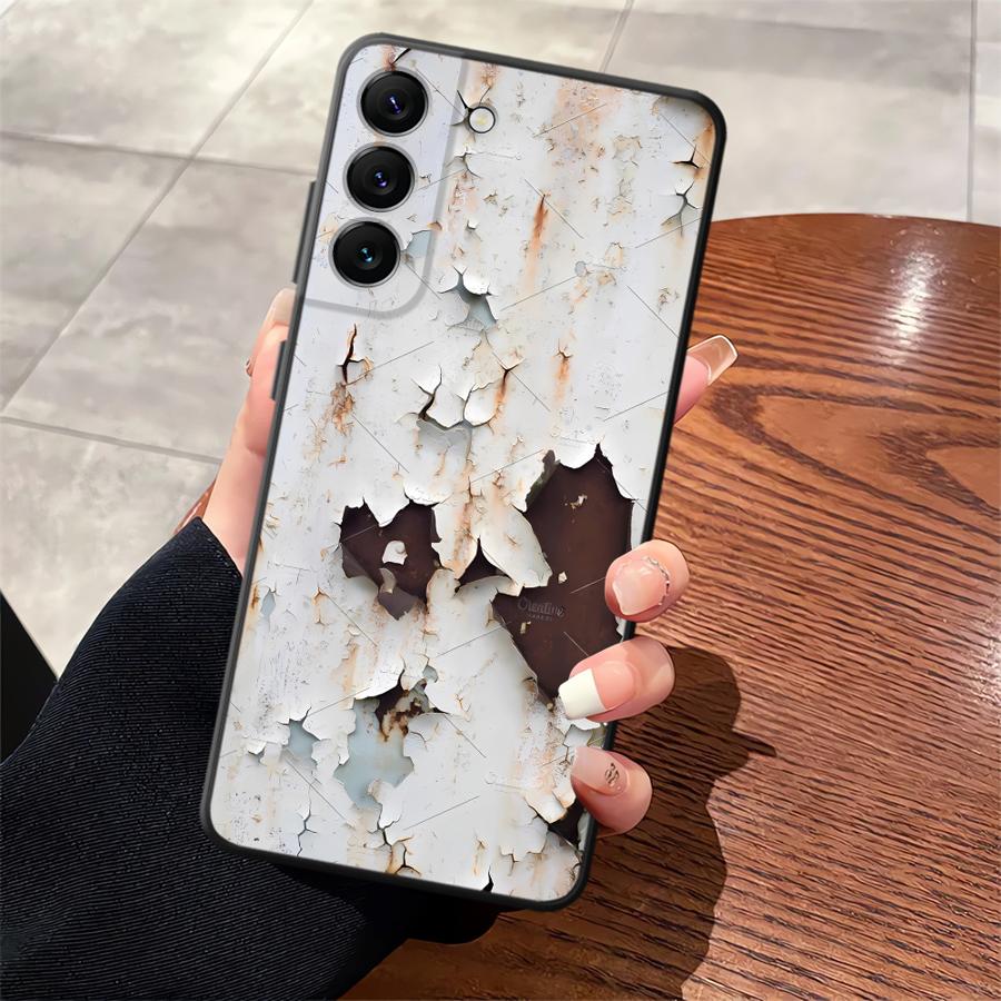 Retro Rust Case for Samsung Galaxy A14 A15 A12 A13 A34 A72 A73 A17 A24 A23 A54 A71 A51 A52 A16 Phone Cover