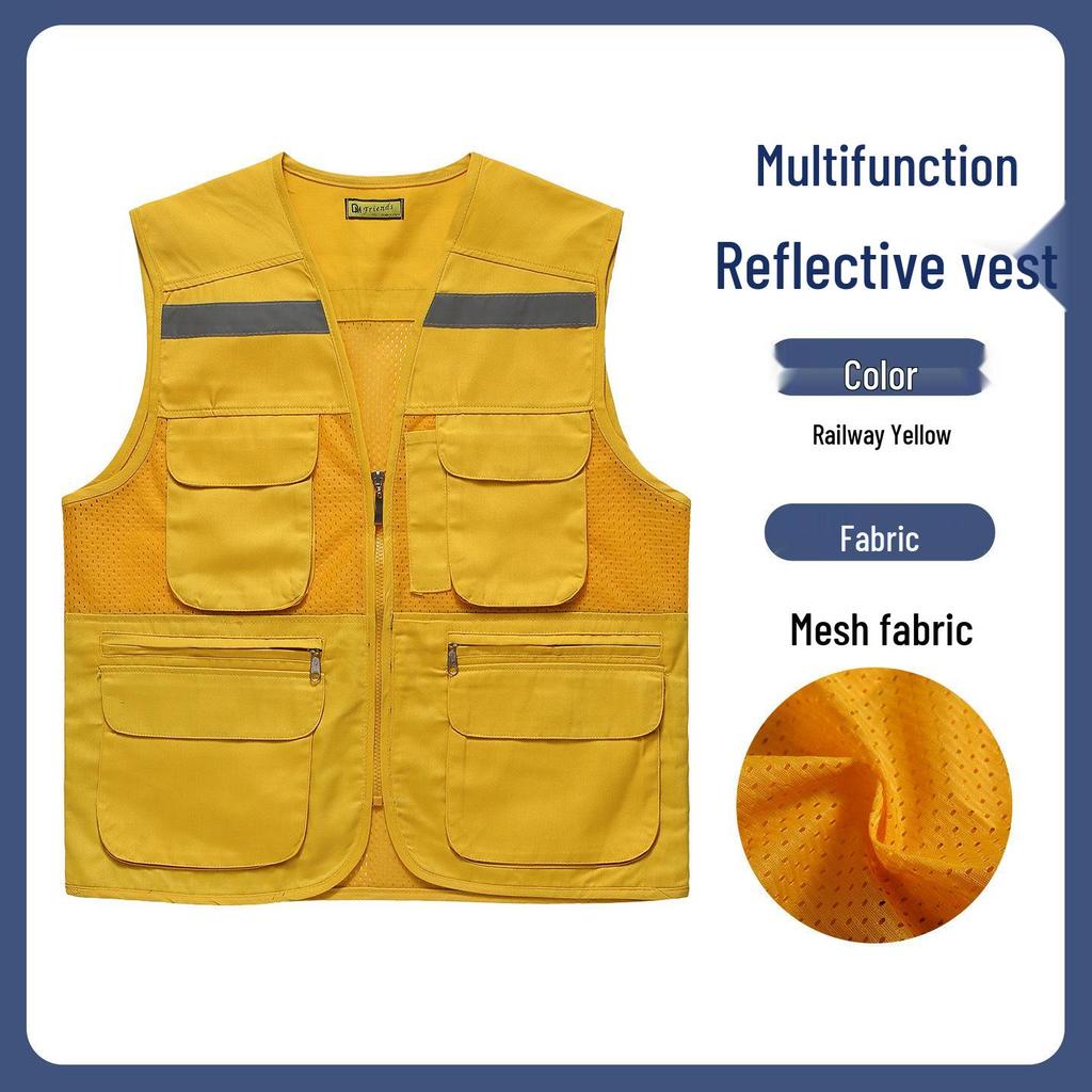 Reflective Mesh Breathable Safety Workwear for Food Delivery and Designated Drivers