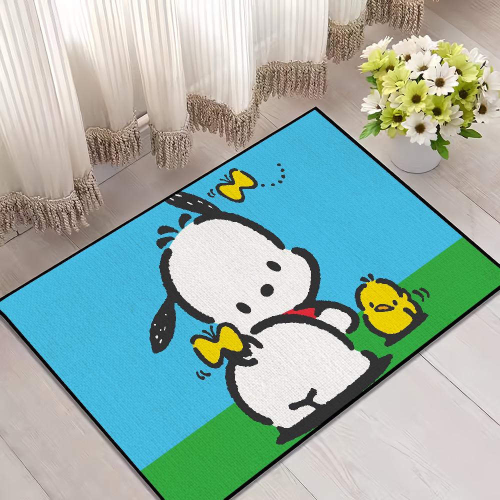 

Коврик для двери мультяшный для украшения спальни кухни P-Pochacco коврик для ванной дома супервпитывающий коврик милый для ног нескользящий SJR40x60CM