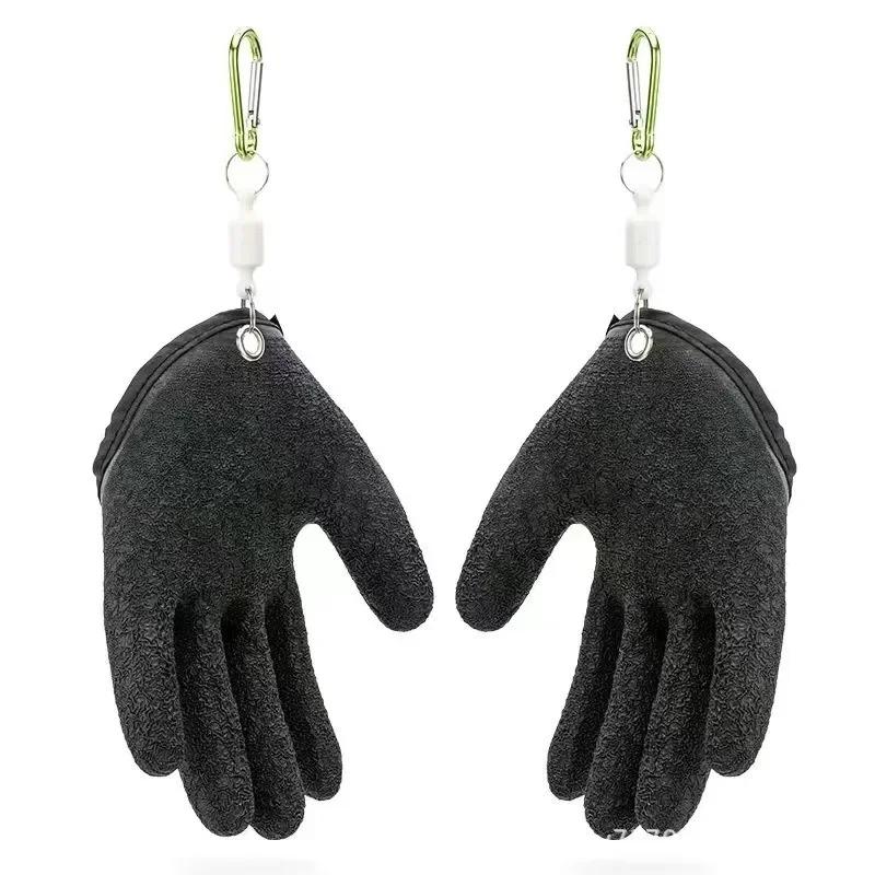 Professional Catch Fish Latex Hunting Gloves Fishing Glove Antiskid Protect Hand Puncture Scrapes Fisherman