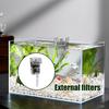 Aquarium Water Filter Filtering Pump For Fish Tank Hangable Compact External Aquarium Filter For Freshwater Saltwater Fish