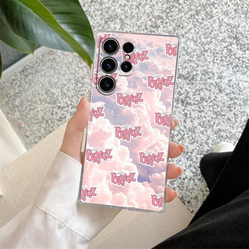Cartoon Fashion Doll Bratzs Transparent Case For Samsung Galaxy S26 S25 Ultra S24 S22 S26 Plus S20 S23 S21 S25 FE 5G Clear Cover