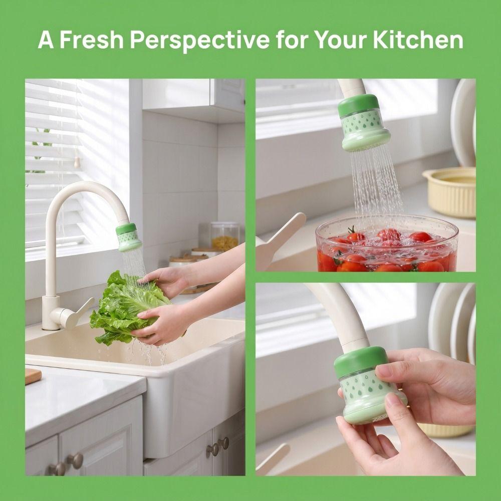 Splash-Proof Faucet Filter Water-Saving Removable Faucet Extension Filter Waterproof Extension Water-Saving Faucet Filter