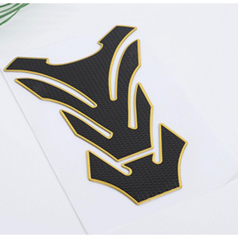 Motorcycle Fish Bone Sticker Fashion Stylish Protector Sticker Gas Fuel Tank Protector Pad Cover Tankpad Decal Carbon Fiber Pad