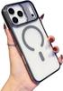 Transparent Acrylic Magnetic Phone Case For iPhone 17 Pro Max Air 16 15 Plus 14 13 For Magsafe Wireless Charge Slim Fit Cover