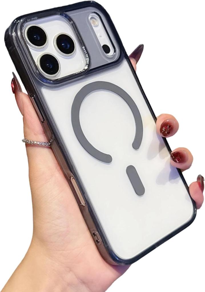 Transparent Acrylic Magnetic Phone Case For iPhone 17 Pro Max Air 16 15 Plus 14 13 For Magsafe Wireless Charge Slim Fit Cover