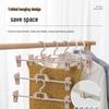 Mom's Joy No-Trace Multifunctional Pants & Skirt Hanger Clips - Anti-Crease, Household Drying Rack and Storage Solution.