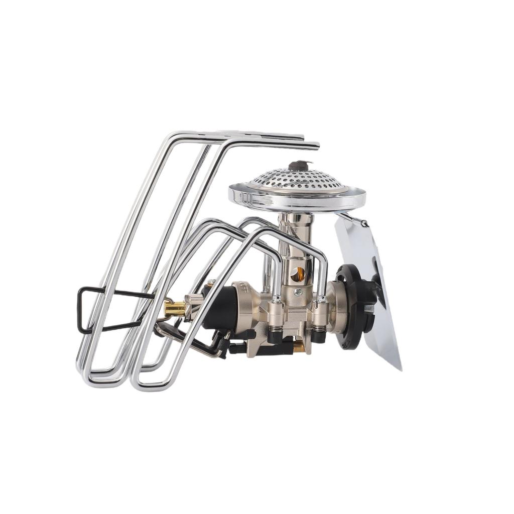 Camping Stove Spider Portable Manual Butane Stove Burner Gas Stove with Piezo Ignition Outdoor Cookware Head Furnace