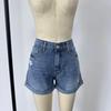 High-Waisted Tassel Ripped Denim Shorts - 7 New Colors, Plus Size