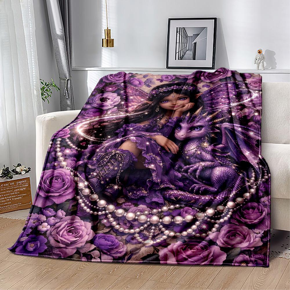 Gothic Style Blanket Durable Comfort Great for Couch Office Picnics All-Season Use Warmthful Decor Ideal Gift for Friends Family Couples Picnic