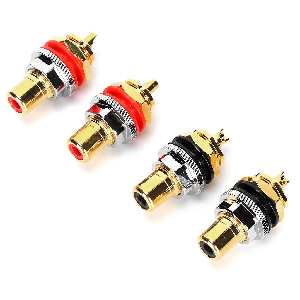 Monosaudio C401G RCA Socket Pure Copper 24K Gold Plated RCA Female Socket Terminal