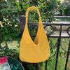 Large Capacity Knitted Shoulder Bag Solid Color Woven Handbag Durable Crochet Mesh Tote Bag  Summer