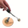 1pc Copper-Headed Needle Scribing Wheel - Versatile Tracing & Creasing Tool for Kraft Paper and Clothing Plates