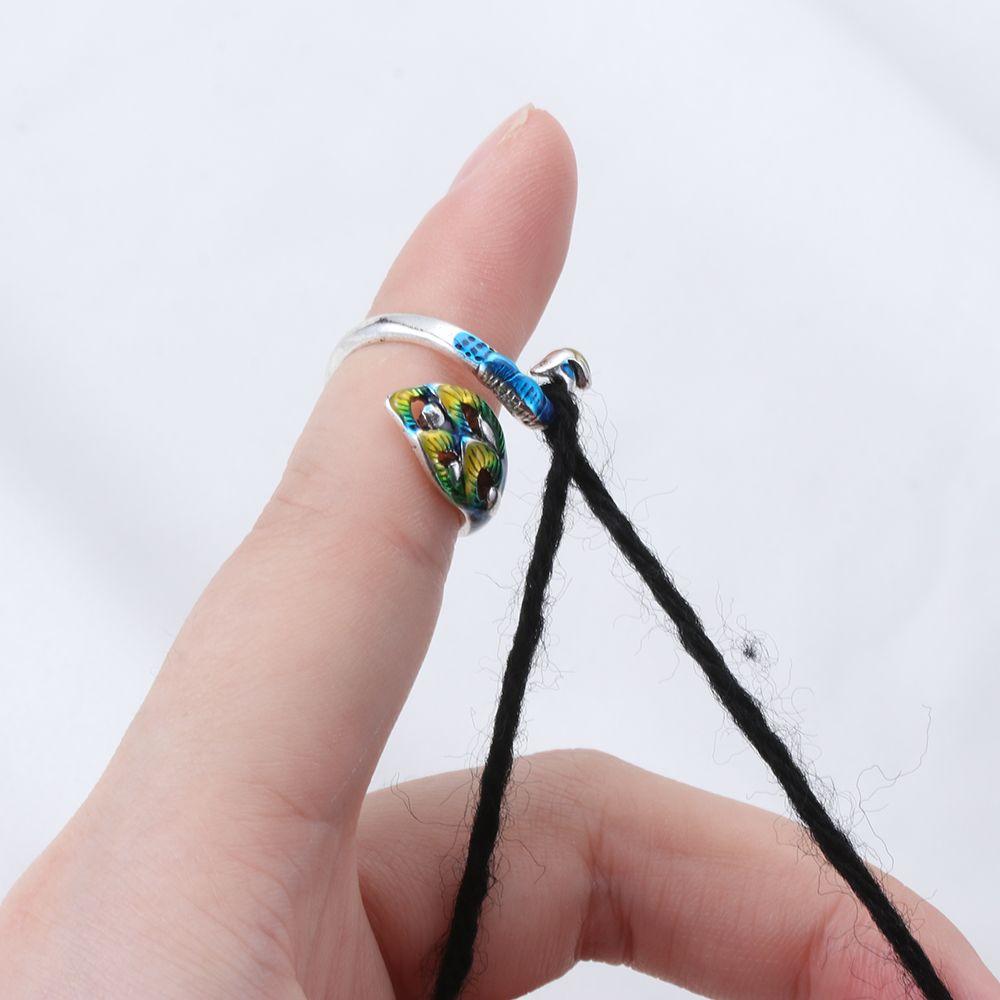 Dé à tricoter, outils de tricot, anneau de crochet, boucle de tricot, guides de fil, accessoires de couture