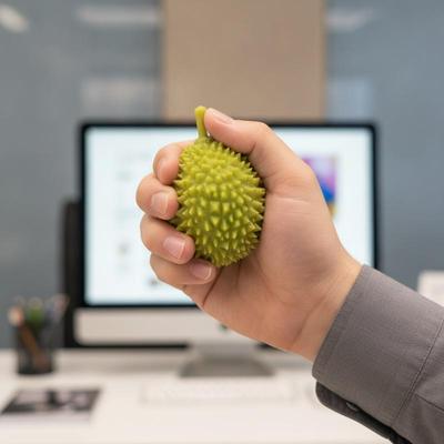 Cute Simulation Durian Squeezable Toy Multi Color Prickly Fruit Slow Rebound Stretchable Squeeze Fidget Toy For Kids Adults