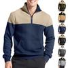 Outdoor Fashion Hoodie With Colorblock Design And Stand Collar For Men