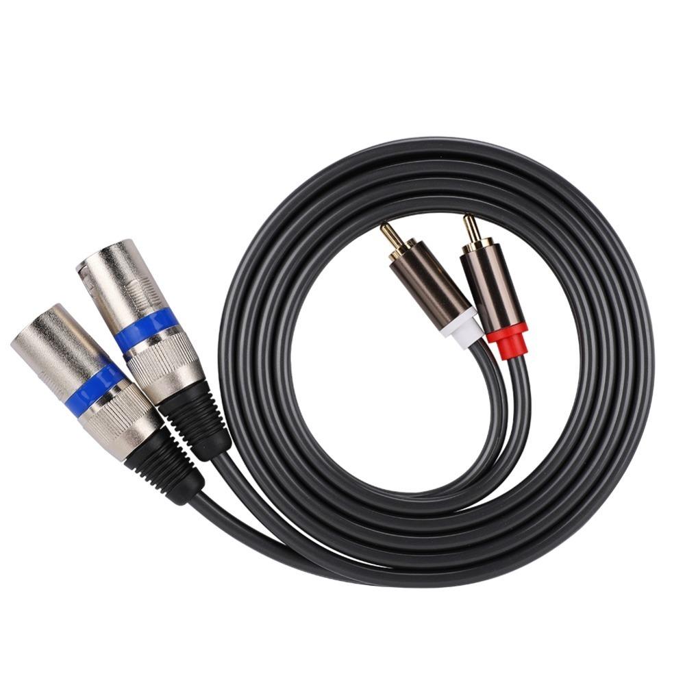 

Plug-and-Play Audio Adapter Cable 1.5M / 4.9ft Patch Cord RCA Male to XLR Male Professional Audio Audio Line x 1