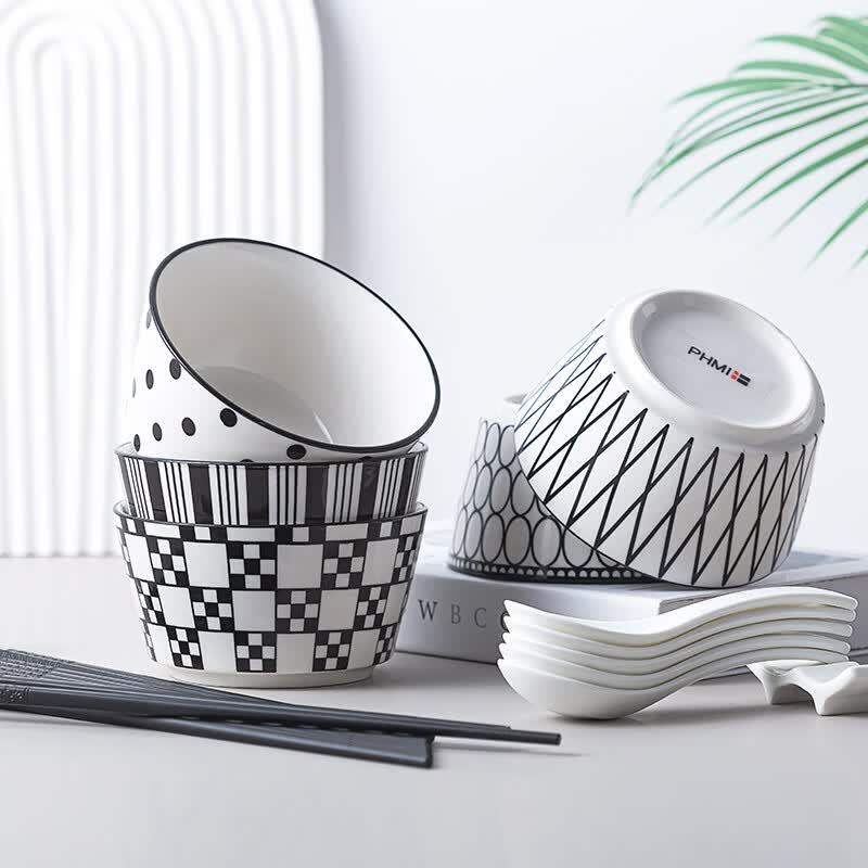 PHMI Ceramic Chinese Style 15-Piece Dinnerware Set