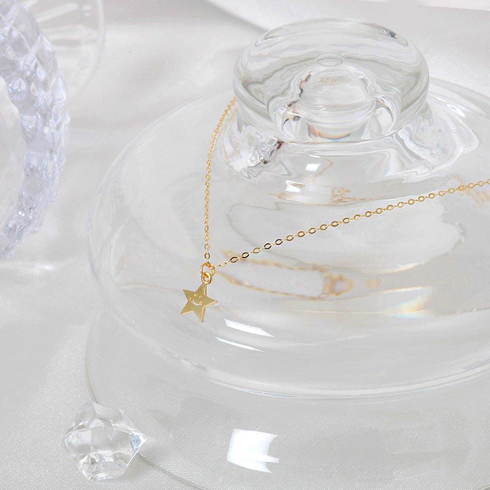 14K Gold Happiness Star Chain Anklet