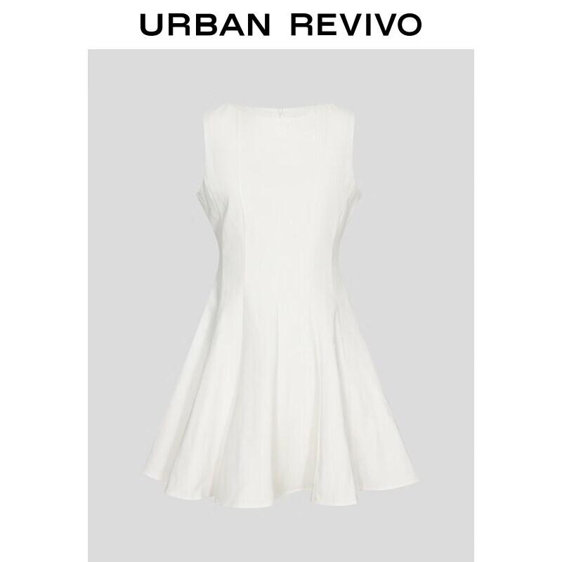 UR2026 Women s Solid Cotton Mini Dress L