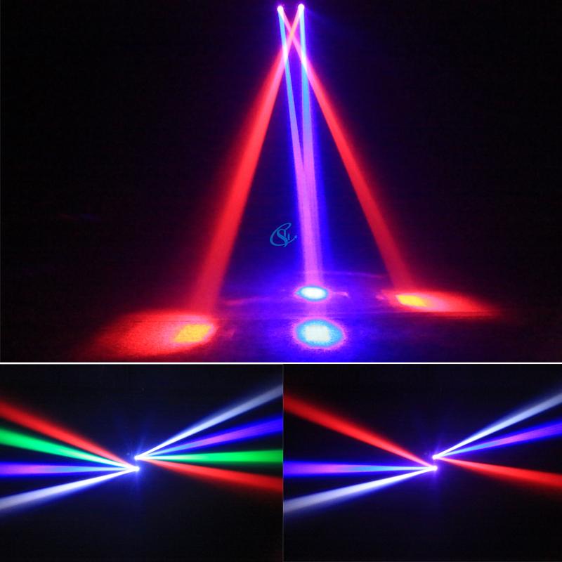 DMX 36W LED Moving Head Light Disco Gold Strobe Beam Green&Red Laser Party Lighting For Dj Show Christmas