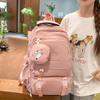 Schoolbag Schoolbag Ins Girls New Large Capacity Fashion Simple Versatile Junior High School High School Student Backpack