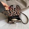 Mini Leopard Square Bag for Women  Small Travel Bag  Designer Crossbody Bag with Short Strap  Fashion