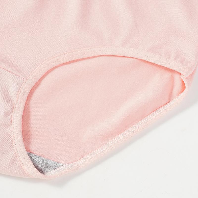 Dámské spodní prádlo bavlněný rozkrok jednobarevné jednoduché spodní prádlo se středním pasem pohodlné dívčí kalhotky