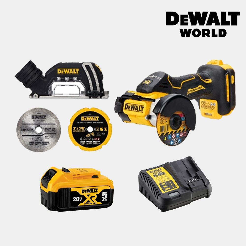 

Аккумуляторная шлифовальная машина DeWalt, 20 В, 3 дюйма, DCS438P1, 1 комплект батареек, бесщеточный отрезной инструмент