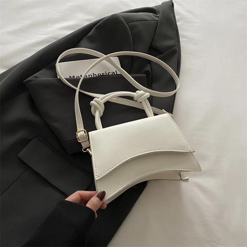 

Fashionable Women s Shoulder Bag Pure Color Trendy Crossbody Bag Simple Casual Diagonal Bag Small Square Bags for Autumn bolsos