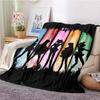 HD S-Sailor M-Moon Flannel Throw Blanket 3D Cartoon Print Soft Warm Lightweight Sofa Bed Cover Girls Bedroom Travel Decor Gift