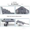 Toy Planes US Air Force B-2 Model 1:200 Scale A Ghost Bomber ABS Die-Cast Aircraft Model Building Blocks Toy Collection Gift