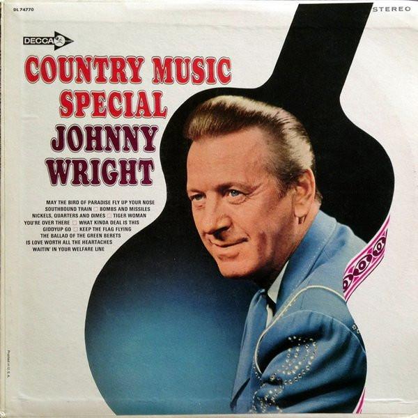 

LP Record JOHNNY WRIGHT Country Music Special DL74770 Decca 1966 US CountryFolk Used