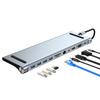 11-in-1 USB-C-Hub Mehrzweck-Aluminiumlegierung USB-C-Adapter Dockingstation für Laptop USB-Stick Drucker Typ-C-Geräte
