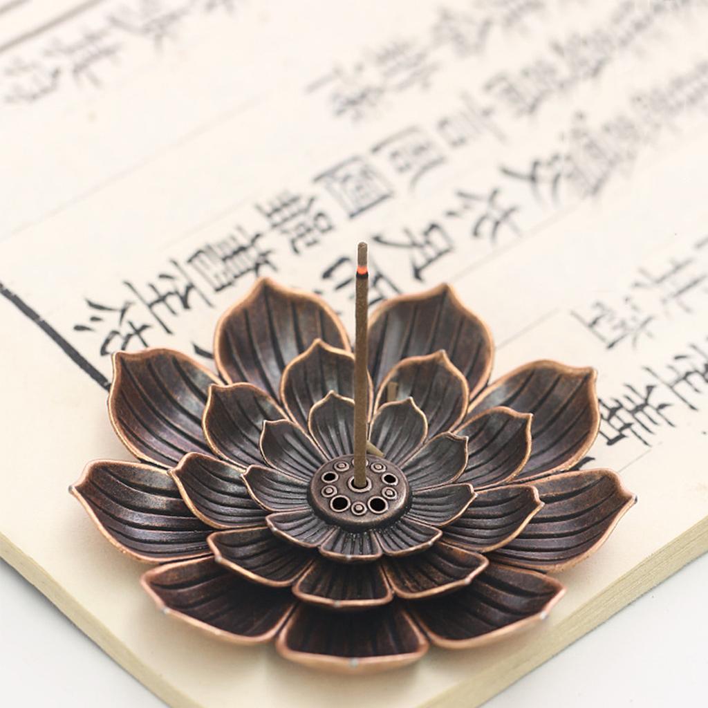 Alloy Incense Burner Stick Holder Line Incense Plate Sandalwood Coil Base Home Decor