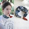 Frühling Sommer Dünne Perlen Seiden Schals Magnetischer Verschluss Fauler Schal Damen Mädchen Süß Elegant Anhänger Schlüsselbein Kette Halstuch