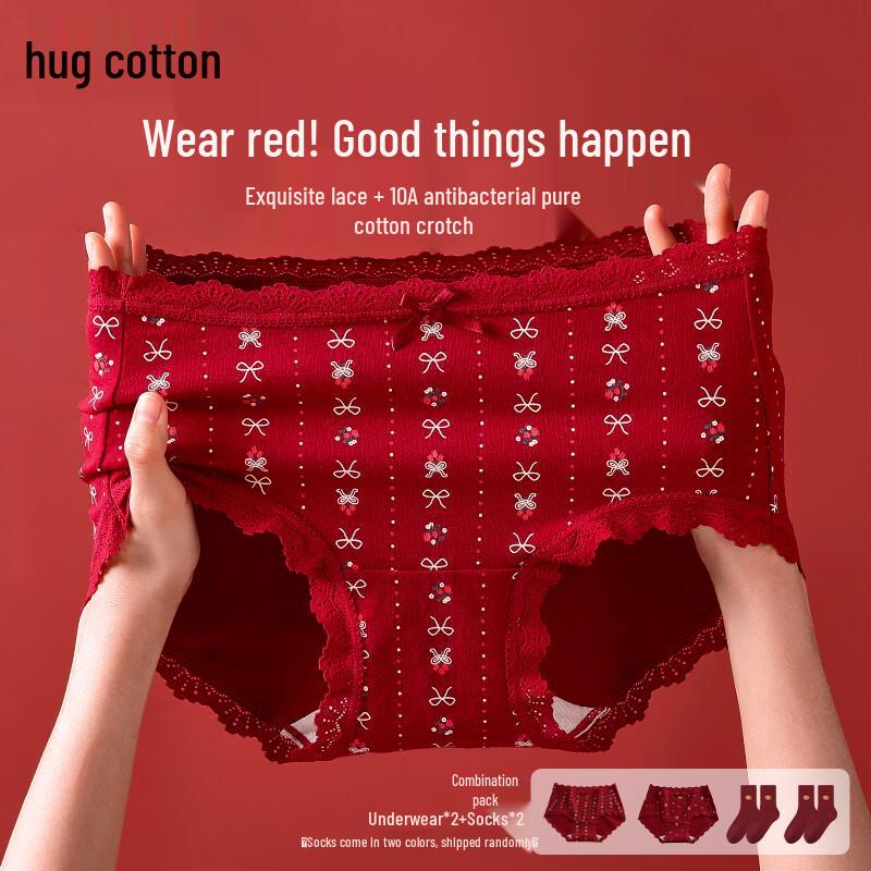 

Обтягивающие хлопковые женские трусы Angola Red (2-Pack) L