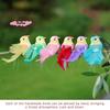 1/2/3Set Artificial Long-tailed Feathe-r Bird Figurine Model Set Colorful Feathered Home Garden Decoration Simulated Ornament