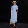 Wudao Vertical Striped Shirt Dress