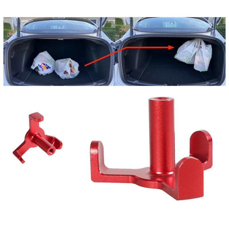 Car Trunk Grocery Bag Hook Aluminum Alloy Simple Storage Device Interior Parts Modified Accessories